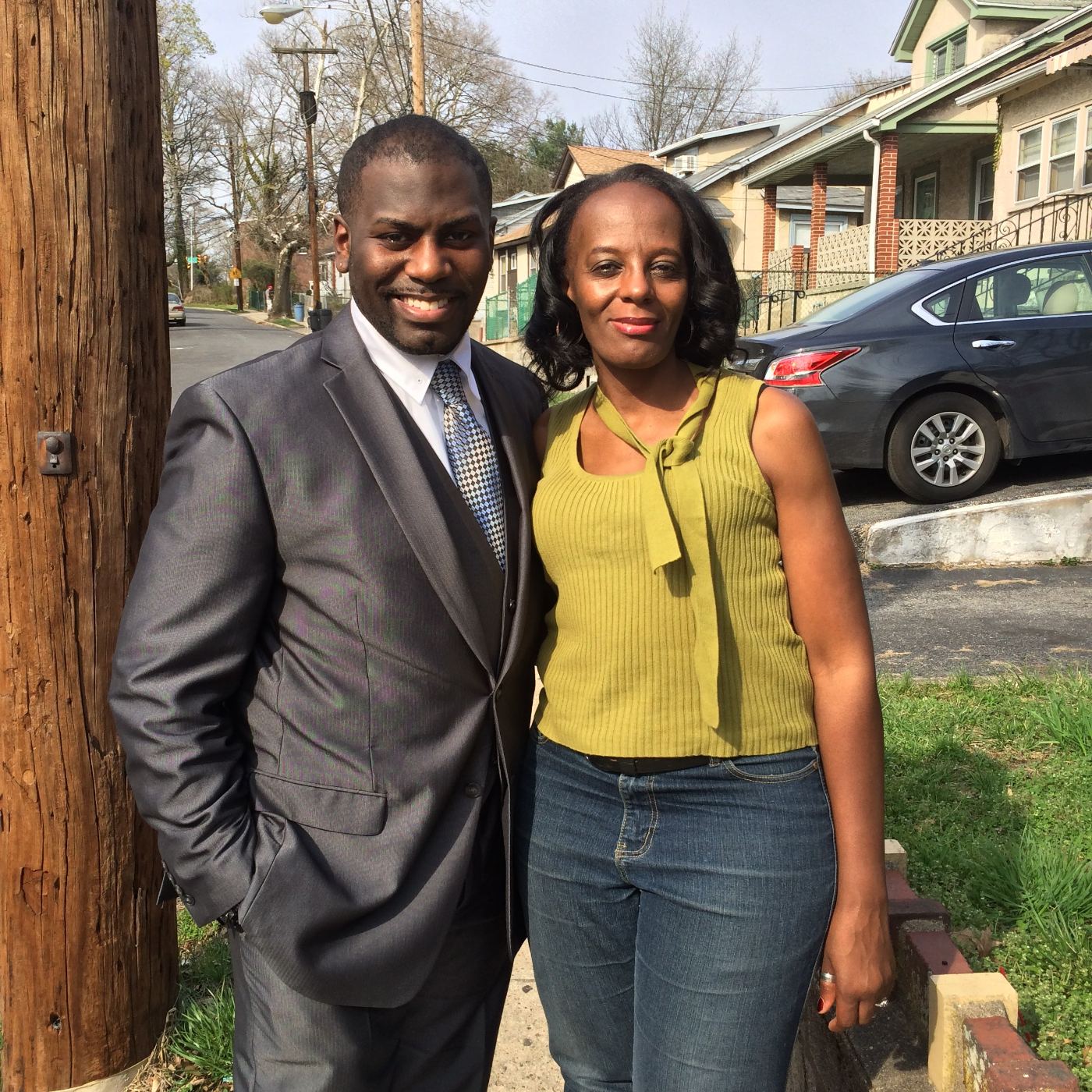 Dad and his mother — the twins' real grandmother